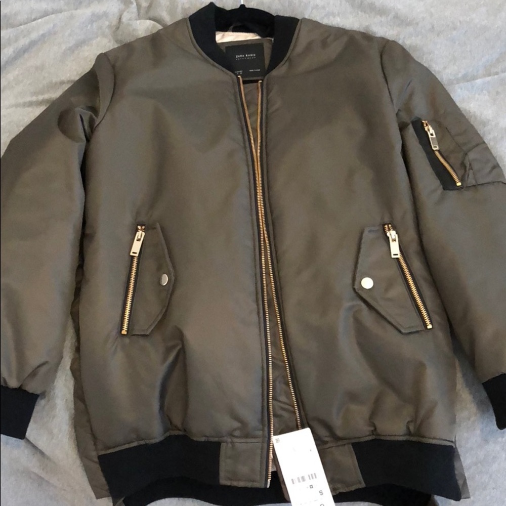 Zara oversized bomber jacket - with tags